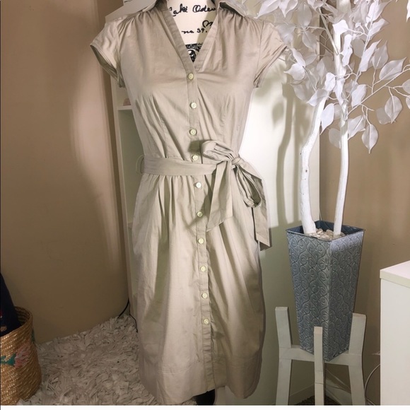 Banana Republic Dresses & Skirts - Khaki Button Down Dress